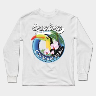 Cayman Brac Travel logo Long Sleeve T-Shirt